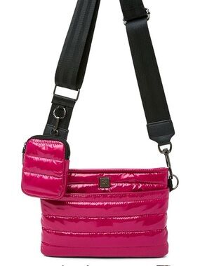 THINK ROYLN Downtown Hot Pink Quilted Crossbody Bag
